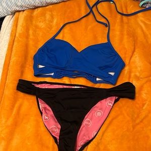 PINK bikini bottom and top